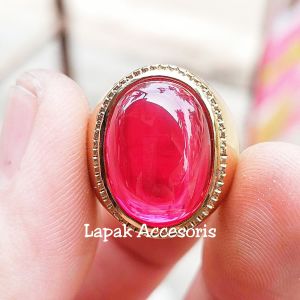 Cincin Batu Akik Merah Siam Asli Bangkok Top Kualitas Original