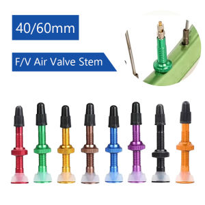 Bicycle tubeless tire valve 40mm 60mm Aluminum Alloy MTB Road bike Tubeless Valve Extender Presta Valve