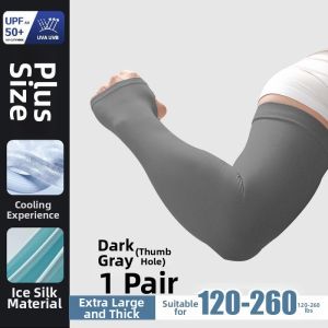 TAOKOU | UV Protection Large Size Mens Summer Thin Arm Sleeves for Outdoor Activities