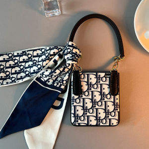 Elegant Handheld Silk Scarf Lanyard Phone Case Full Coverage Protection for Honor MagicVFlip2 Huawei NovaFlip Xiaomi MIXFlip2 Small Foldable Screen