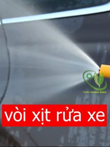 Bộ dây và vòi xịt tăng áp rửa xe tưới cây