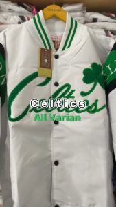 RUBBY Jaket Baseball Bomber Varsity Pria Wanita Vintage Casual Celtics Series Terbaru Premium Distro
