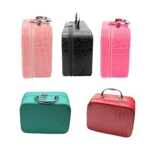 【New Arrival】 Small Square Solid Color Handbag Mirror Cosmetics Storage Bag Makeup Bags