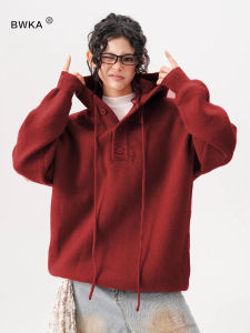 BWKA | Hooded Casual Elegance Sweater Half-Cardigan