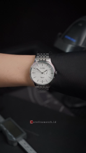 Jam Tangan Pria Alba Prestige A5B015X1 Black Dial Black Leather Strap