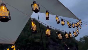 Led Retro String Lights Lanterns Vintage Lanterns Christmas Decorative Lights Outdoor Bar Lights Suitable for Room Living Room