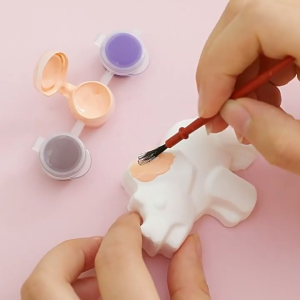 AI-M385 Paint Gypsum Mainan DIY / Mainan Edukasi Anak Alat Lukis Patung Gypsum Motif Animasi Lucu