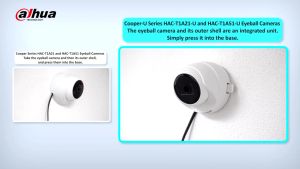 Dahua CCTV Camera 2MP(HAC-T1A21) Full HD Smart IR length 20 m Eyeball 3.6mm Lens Indoor Wired DWDR Analog Indoor Camera