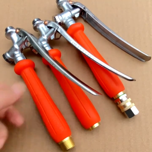 TERMATH Adjustable Brass & Stainless Steel Garden Sprayer Handle with Durable PP Grip for Efficient Watering