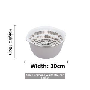 Double Layer Draining Vegetable Washing Basket