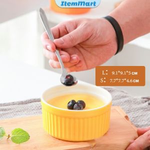 ItemMart Kitchen Colorful Ceramic Striped Bowl For Baking Or Serving Small Large