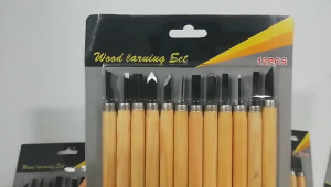 12pcs Set Pisau Ukir Kayu Profesional Wood Carving Tools Dengan Handle Ergonomis Untuk Pemula Ahli