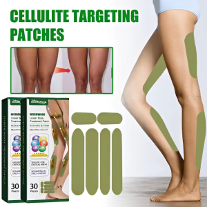 ORI SLIM PATCH KAKI Cellulite Targeting Patches 30pcs Tambalan Pelangsing Menyusut Paha Tongkat Detoksifikasi Kaki Ramping Tongkat / Pengecil Betis Kaki