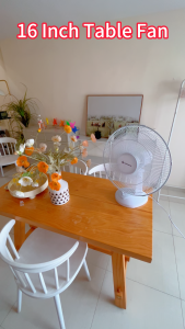 LHPHOENIX 16 Inch Desk Fan 3 Speed Electric Cooling Fan Powerful Airflow Table Fan for Home Office Indoor Use