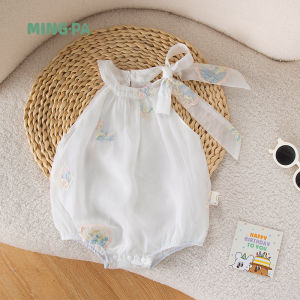 Baby Rompers Summer Baby Girl Thin First Month Old 100 Days Old Princess Going out Rompers Newborn Clothes Summer Trendy