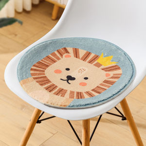 Thickened round Chair Cushion Cute Cartoon Design Office Nursery Seat Pad Warm Bottom Rest Assorted Sizes And Colors