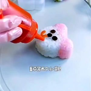Cetakan Nasi Bento Sushi Onigiri Anti Lengket Desain Kartun Gaya Jepang Untuk Dapur