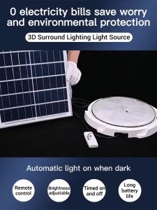 solar ceiling light solar light indoor house solar light outdoor waterproof 3 way colors indoor solar light outdoor solar lights solar indoor light automatic night light with remote