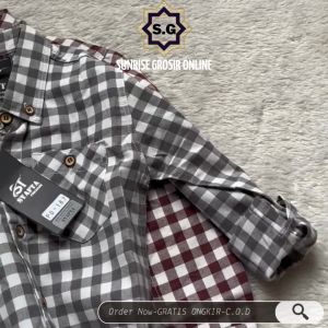Sunrise - Kemeja Flanel Lengan Panjang Anak Laki-Laki Best Seller Usia 1-15Tahun