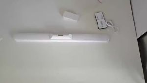 42cm LED Under Cabinet Light USB Rechargeable Magnetic Closet Light with Remote Control Dimmable 3 Color Modes