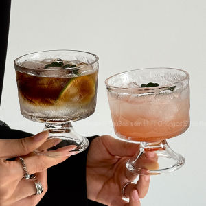แก้วน้ำชาสไตล์ย้อนยุค แก้วน้ำผลไม้ แก้วกาแฟ แก้วเครื่องดื่ม แก้วไอศกรีม แก้วน้ำแข็ง แก้วครึ่งทรงกลม แก้วแก้ว แก้วน้ำ แก้วใส