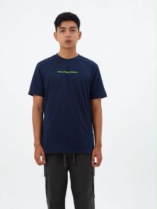 FMC Kaos Pria Katun Cotton Script Green Baju Atasan Casual Tee T-Shirt OL-140723