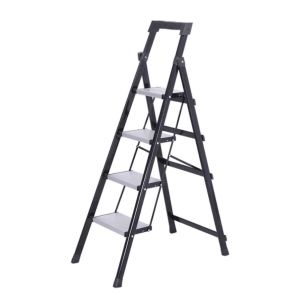 Black Folding Ladder 4 / 5 / 6 / 7 Steps Foldable Household Strong Hold Steel Moving Move Rumah Lipat Tangga 1790