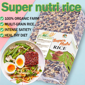 Nutri rice mix original multi grain rice organic super nutri rice 7 most nutritious mixed rice weight loss healthy diet brown rice nutritional satiety,black ricered ricebrown,grainricebuckwheatsorghumoat grainsground corn