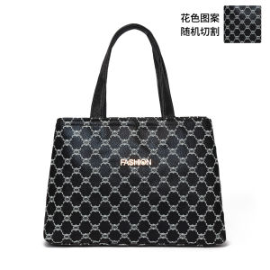Fashionable Waterproof PU Handbag Small Shopping Bag Convenient Carry-On Tote Bag for Mothers Ideal for Daily Use And Markets