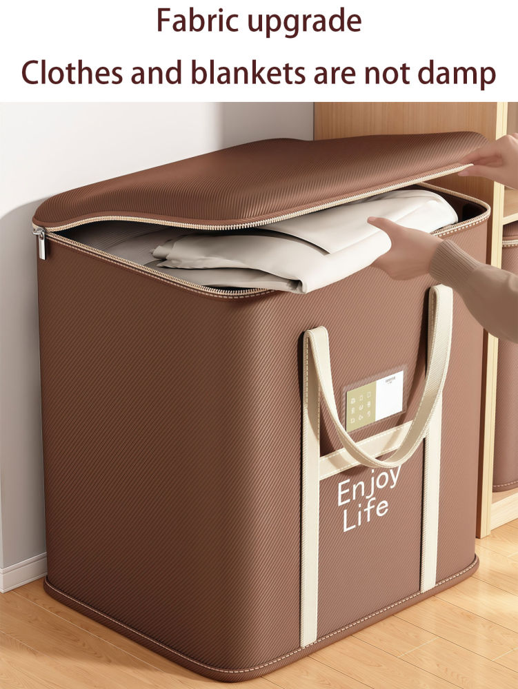 Large Capacity Storage Bag, Thickened Wear-Resistant Organizer For Clothes & Quilts, Moving Packaging Bag
_voghion.com