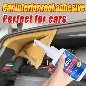 Auto Interior Super Glue Instant Quick-drying Cyanoacrylate Adhesive for Roof Lining Repair - High Strength Bonding for Car Ceilings and Trims - Quick-Setting DIY Repairs Glue 20ml.