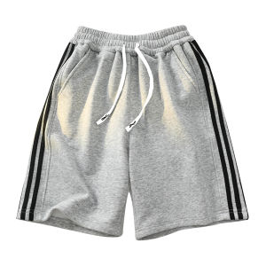 Quần Short Nam Nữ Dáng Rộng Mùa Hè American Three Bars 300 Pound Quần Dài Năm Điểm Thường Ngày Cho Cặp Đôi