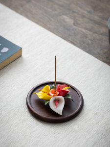 Đĩa Đựng Hương Gốm Thủ Công Hình Hoa Ngựa Ngựa Hương Thơm Trang Trí Nhà Phong Cách Trung Hoa Đĩa Đựng Hương Trang Trí Nhà