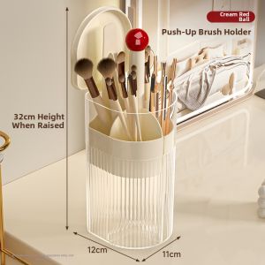 TUCHANG | Press Anti-Dust Automatic Elevating Makeup Brush Holder