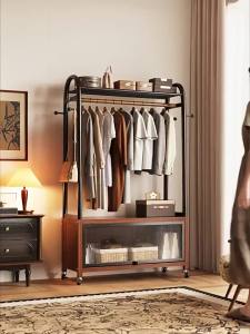 MEISD | Mobile Home Floor Standing Storage Clothing Rack