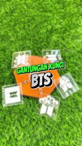 GANTUNGAN KUNCI AKRILIK LOGO BTS SEHARI JADI TANPA MINIMAL ORDER