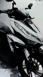 MOTORCYCLE STICKER FOR CLICK V3 LIGHTNING THUNDER DECALS PREMIUM UV PRINT TRANSPARENT STICKER