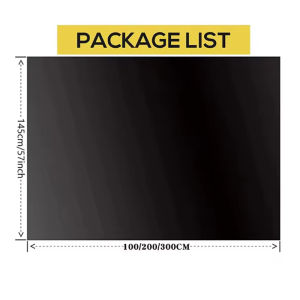 100% Blackout Curtain Darkest House Blackout Window Privacy Film Tint Anti Look Cover Glass Window Cloth Car Stickers