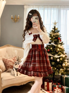 XUECAIQI | Atmospheric Christmas Stylish A-line Short Dress