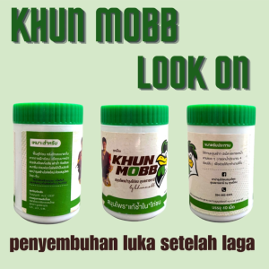 JAMU BUTIRAN (KHUN MOBB LOOK ON 40 BUTIR) WARNA PUTIH - penyembuhan luka habis laga untuk ayam