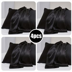 4PCS Satin Pillowcases for Hair and Skin