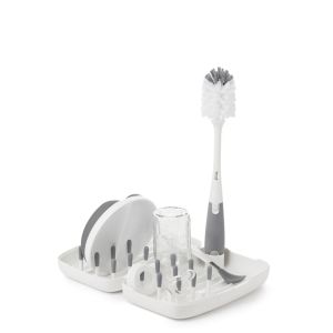 Oxo Tot On-The-Go Drying Rack & Bottle Brush: Compact Cleaning Solution