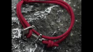 New Minimalist Men Bracelet Handmade Sliding Adjustable Nautical Braslet 3mm Thin Marine String Braclet Stainless Steel Pulseria