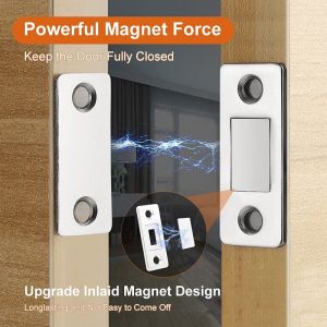 1 Set Door Closer Magnetic Door Catch Latch Door Magnet For Furniture Cabinet Screws