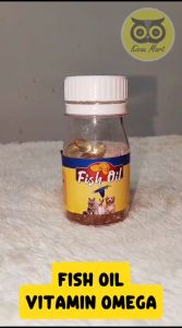 KICAU MART Fish Oil Natural Extract Minyak Ikan Vitamin Obat Hewan Hamster Tunghai Tung Hai Sugar Glider Ayam Fish Liver Oil Tunghai Mini Kemasan Botol Tung Hai 50 Kapsul Sempati