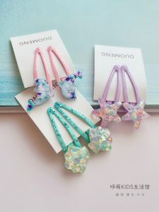 Cute Shell Hair Clips for Girls Baby Toddler Hair Accessories Side Bangs Hairpins Childrens Headwear Stylish Hair Decorations