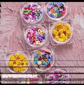 อะไหล่ตลับกลมลวดลายติดเล็บ ลายดอกไม้ มาใหม่น่ารักมาก