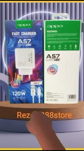 Charger untuk Oppo A57 120W Super Vooc Dukung Pengisian Cepat
