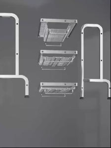 Kitchen Dish Drainer: Three-Tier Reinforced Stainless Steel Kitchen Shelving Unit