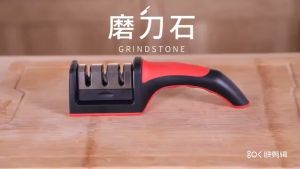 Dụng cụ mài dao kéo 3 rãnh 3 cấp độ có tay cầm tiện dụng sắc bén tiện lợi